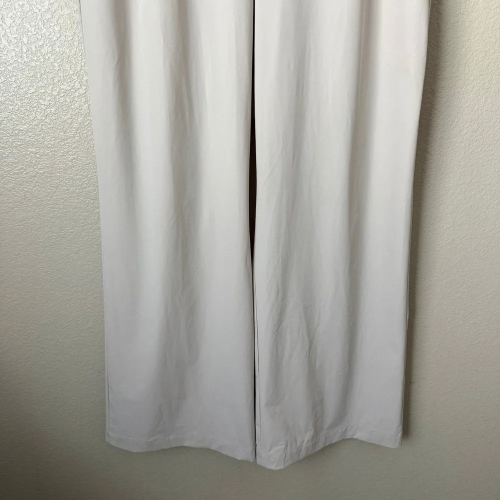 Nike Dri-FIT 24.7 PerfectStretch Wide Leg High Rise Pleated Pants Womens Large
